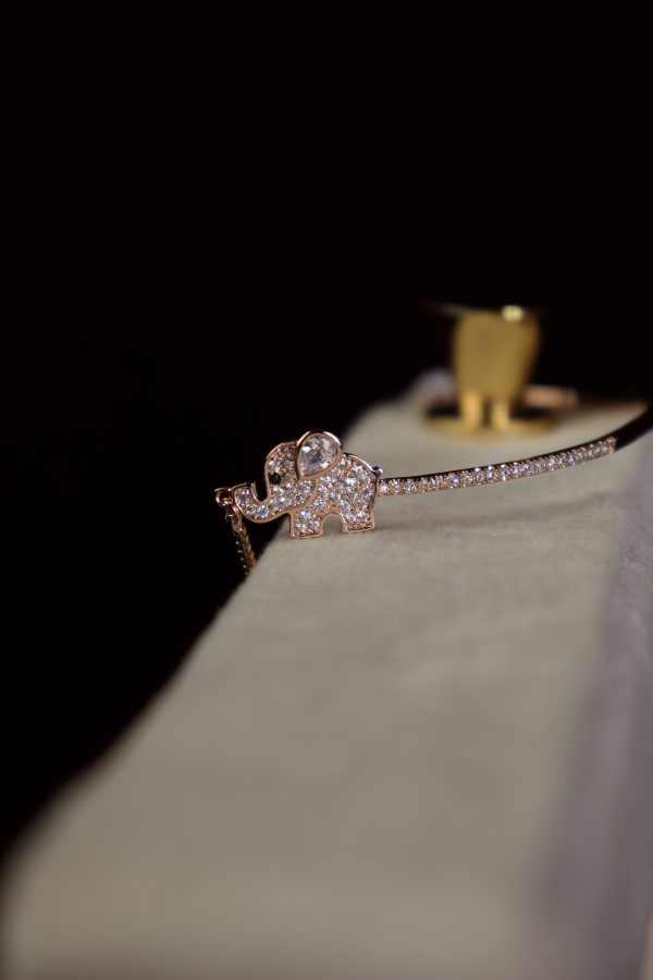 IMG_7411 Rosé Elephant Charm – کلهفیل رزگلد - تصویر 1