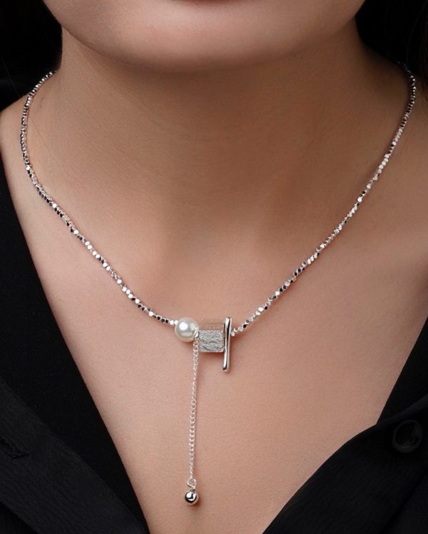 گردنبند اسپورت خاویاری مروارید کد ۱۱ - تصویر 1