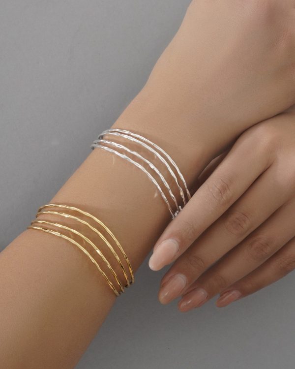 IMG_0015 بنگل چهارقلو ریز موج Elente – Elente Fine Wave Quad Bangle - تصویر 1