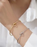 بنگل تک گره قلب Elente – Elente Heart Knot Bangle