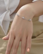 6) دستبند مخروط نگین‌دار – Trio Sparkle Cones