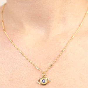 زنجیر با آویز چشم نظر