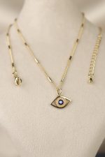 زنجیر با آویز چشم نظر - تصویر 3