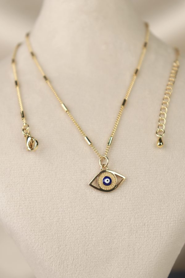 زنجیر با آویز چشم نظر - تصویر 3