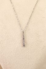 زنجیر نقره با اویز جواهری - تصویر 3