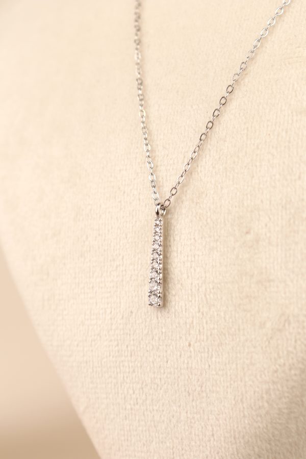 زنجیر نقره با اویز جواهری - تصویر 4