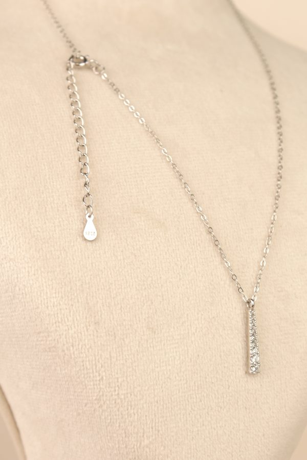 زنجیر نقره با اویز جواهری - تصویر 5