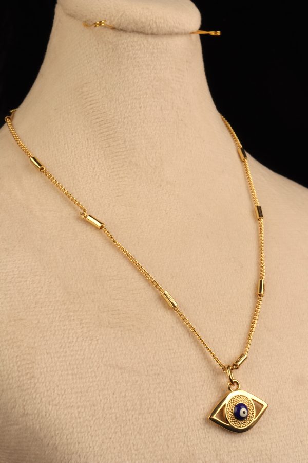 زنجیر با آویز چشم نظر - تصویر 2