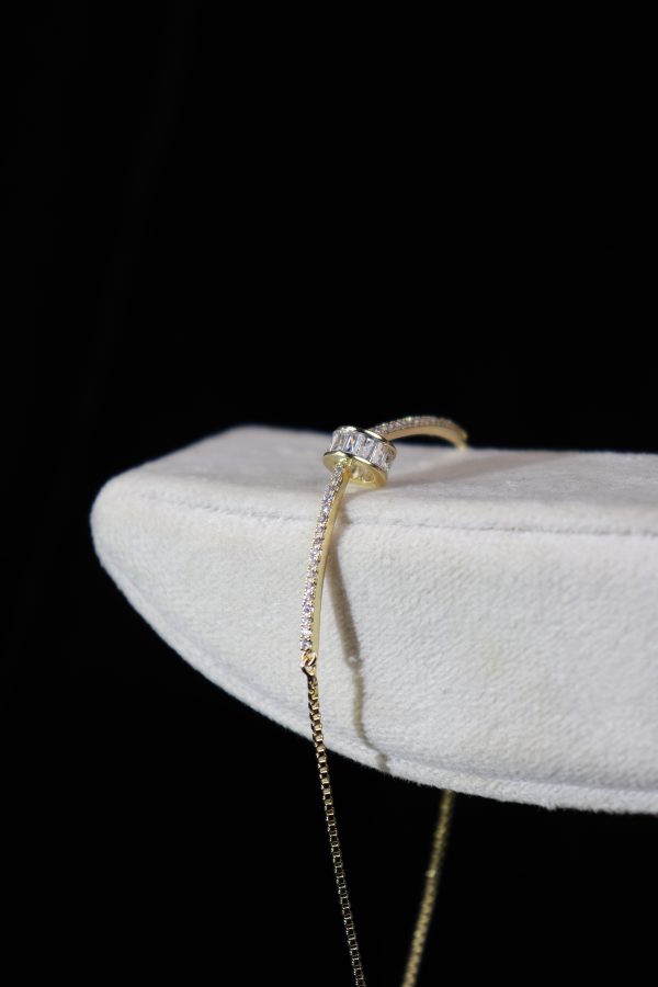 Baguette Halo Ring Bracelet – دستبند حلقه باگتی هالو - تصویر 3