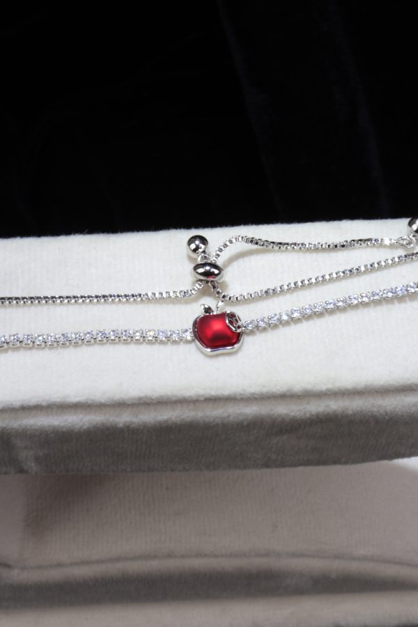 دستبند تنیسی سیب قرمز – Red Apple Glow Bracelet - تصویر 3