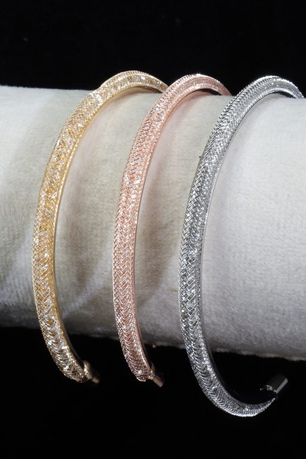 بنگل سه‌قلو طوری Elente – Elente Mesh Trio Bangle - تصویر 5