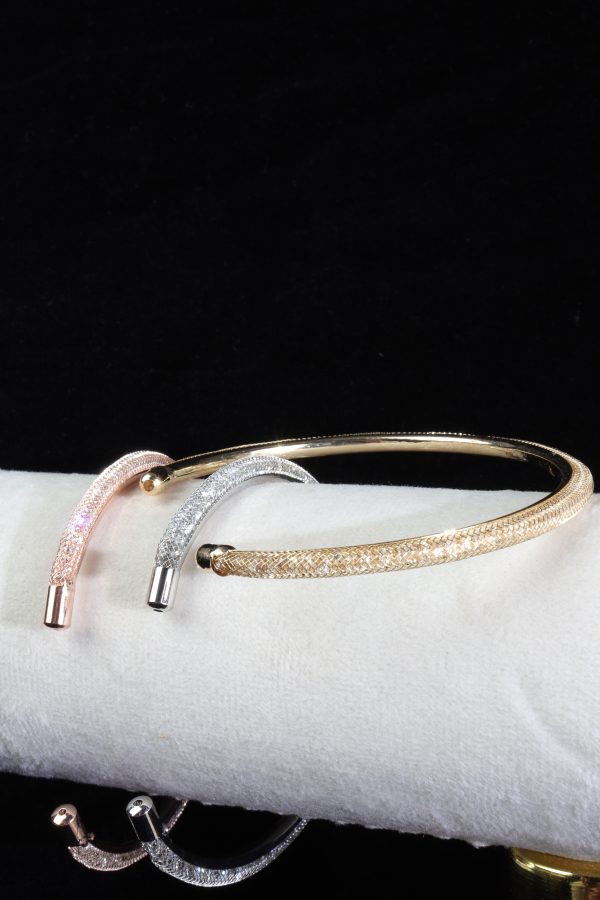 بنگل سه‌قلو طوری Elente – Elente Mesh Trio Bangle - تصویر 4