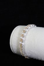 بنگل دوقلو مروارید و کریستال Elente – مدل Grace Twin - تصویر 3