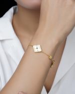 دستبند ونکلیف تک گل - تصویر 2