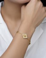 دستبند ونکلیف تک گل - تصویر 3